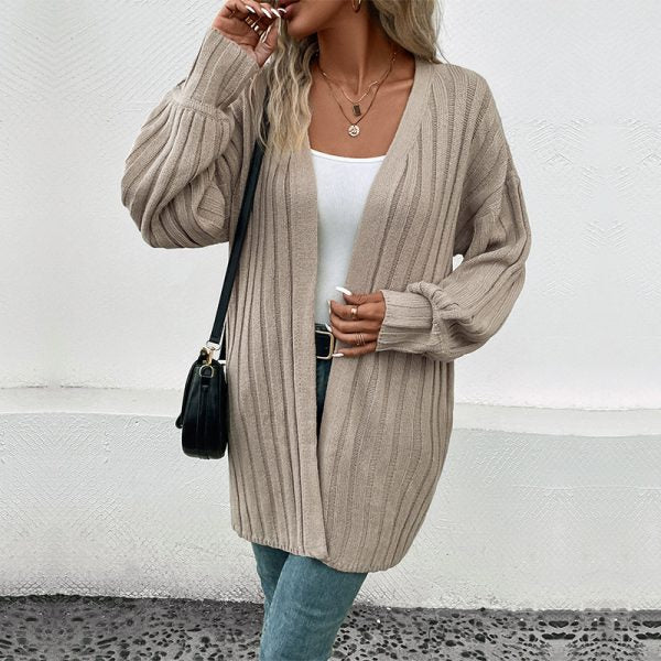 Stilla | Elegant Dame Strikketrøje Med Lange Ærmer Enkel Design Til Stilfulde Outfits