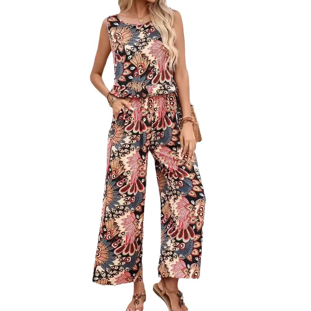 Dame Floral Print bred Ben Jumpsuit Stilla
