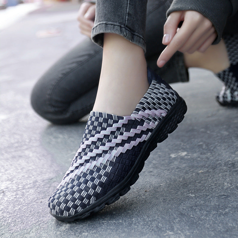 Dame Åndbar Memory-Skum Slip-On Sneakers Stilla