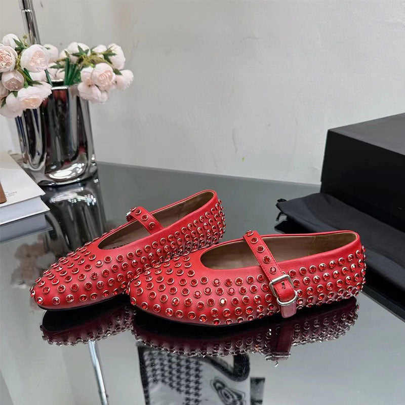 Femme Elegant Udsmykket Mary Jane Ballerinas Stilla