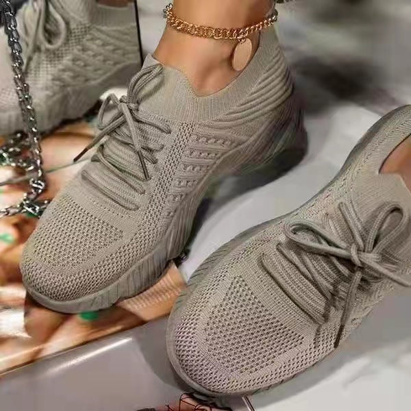 Dame Sporty Fitness-sneakers med åndbart overmateriale og skridsikker sål Stilla