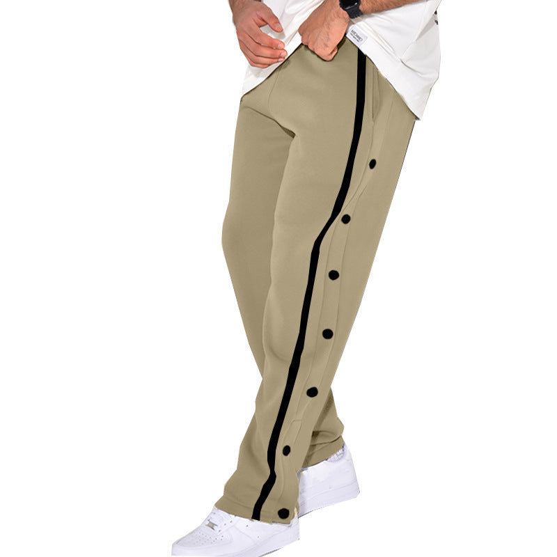 Herrer sporty joggingbukser med sidelommer og elastisk bund Stilla