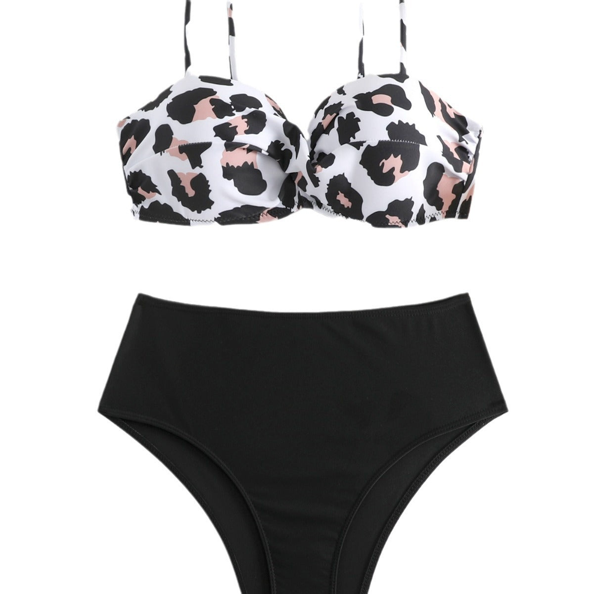 Dame bikini-sæt med formende push-up top og højtaljede trusser Stilla