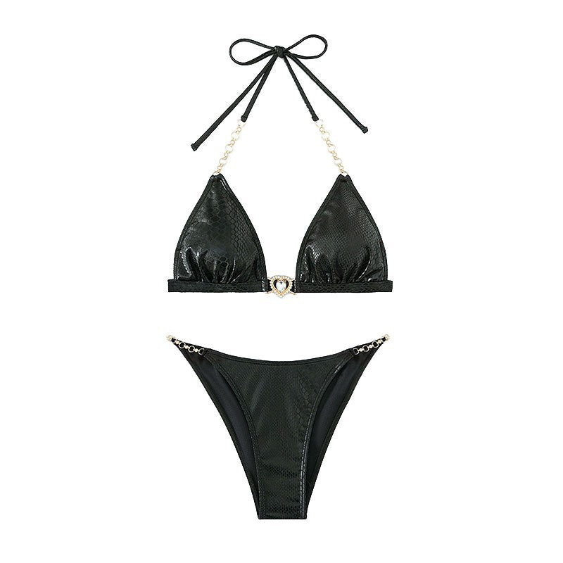 Dame Eksotisk Slangeprint Bikini Sæt Stilla