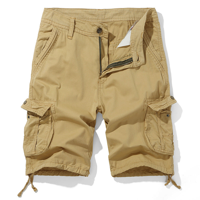 Herre cargo-shorts med flere lommer og justerbare snoretræk Stilla
