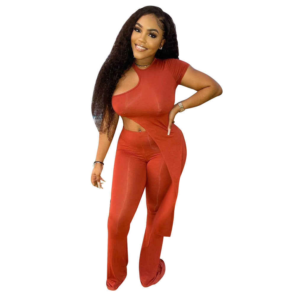 Dame Elegant Cut-Out Jumpsuit med flydende snit Stilla