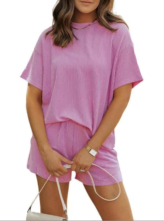 Damer Komfortabel Jumpsuit med stribet design og blødt stof Stilla