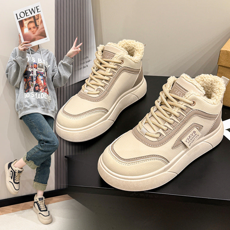 Dame vinter sneakers med hyggeligt indvendigt foder og robust profil Stilla