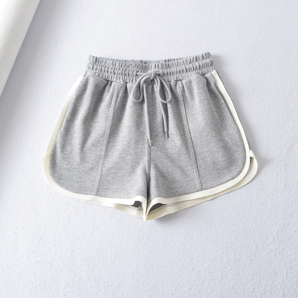 Dame Sporty Sweatshorts med elastisk talje og praktiske lommer Stilla