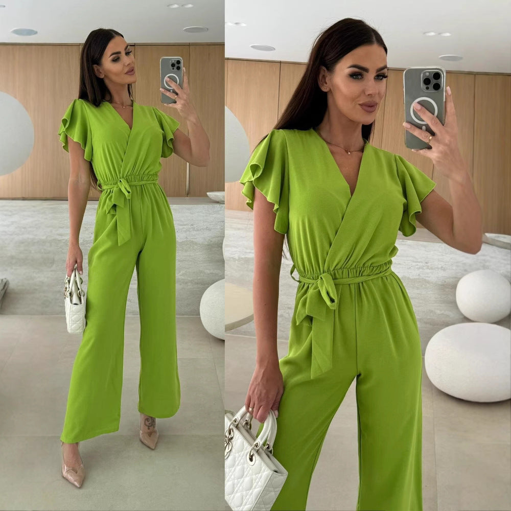 Dame Rynkesøm Bredbenet Jumpsuit Stilla