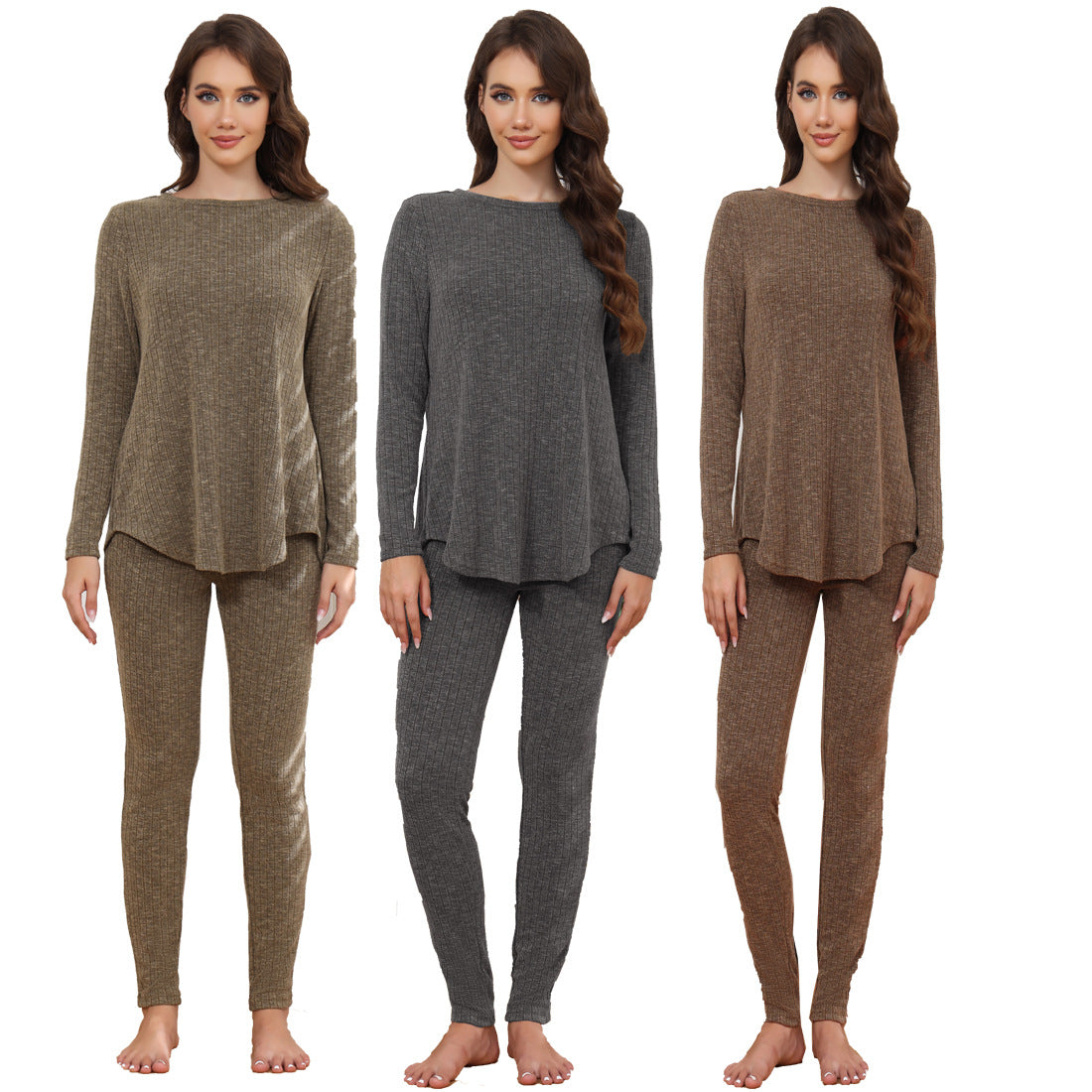Dame Loungewear Sæt med overdimensioneret top og smalle leggings Stilla