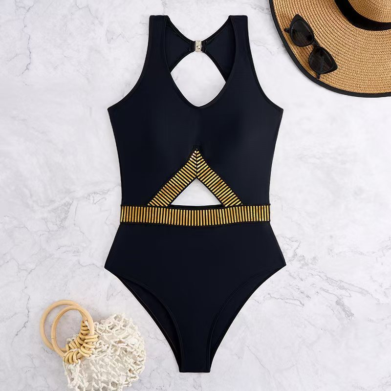 Dame Cut-Out Højkrave Én-delt Badedragt Stilla