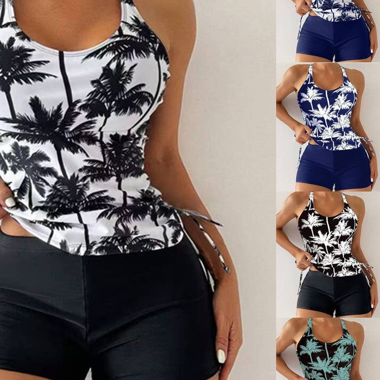 Femme Athletic Tankini svømmesæt med justerbare sidesnore Stilla