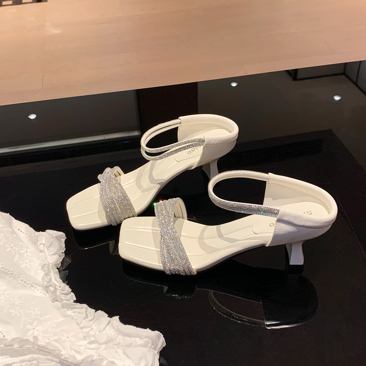 Dame Elegant Hæl Rutsje Sandaler Stilla