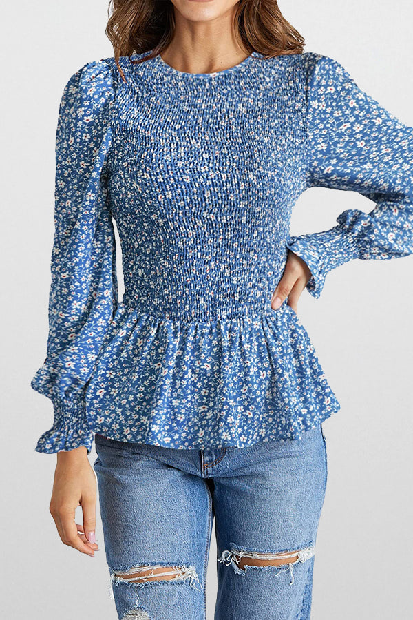Stilla | Øjeblikket Floral Smocked Top