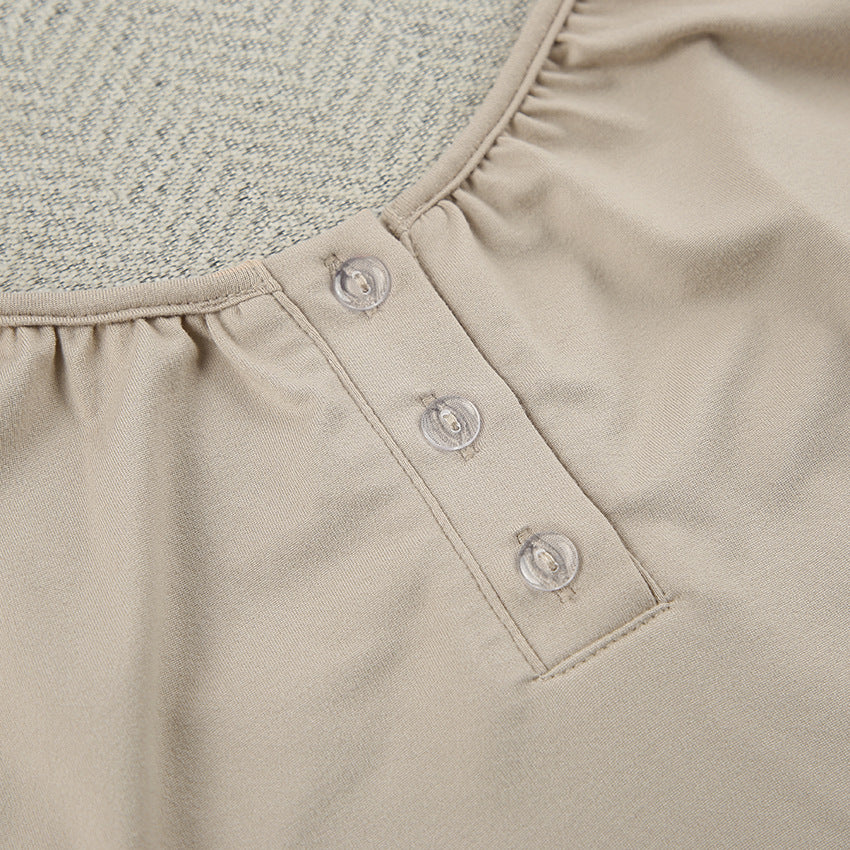 Dame afslappet pyjamassæt med moderne detaljer og åndbare materialer Stilla