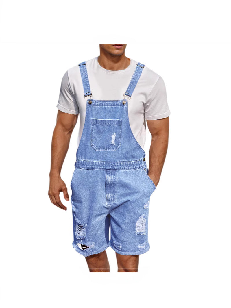 Herrer Casual Denim Patebukser i distressed look Stilla