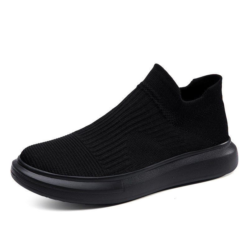 Dame Slip-On Fashion Sneakers med åndbart strikdesign Stilla