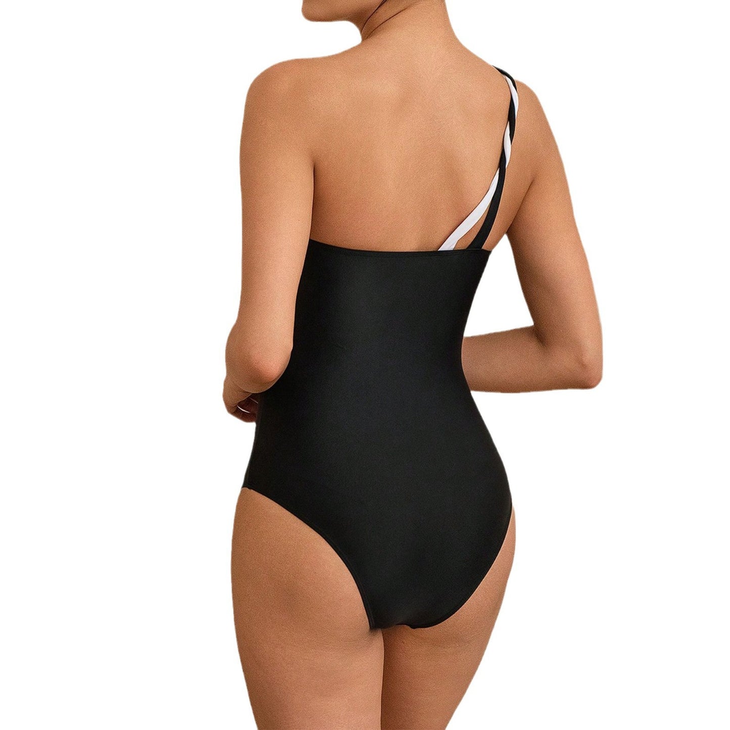 Dame Elegant heldragt med asymmetrisk snit og gennemsigtig nederdel Stilla