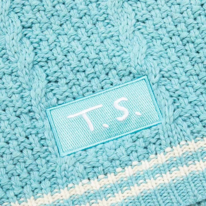 Dame moderigtig strikcardigan med V-udskæring og branding Stilla