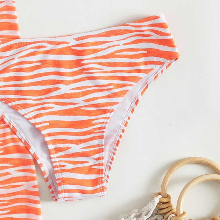 Dame To-delt Zebra-print Badetøj Sæt Stilla