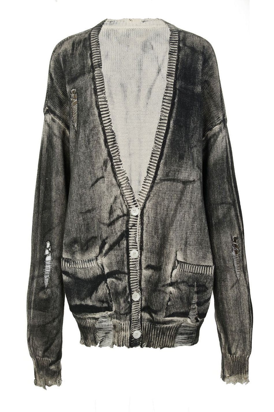 Stilla | Tie-dyed Distressed Uld Sweater