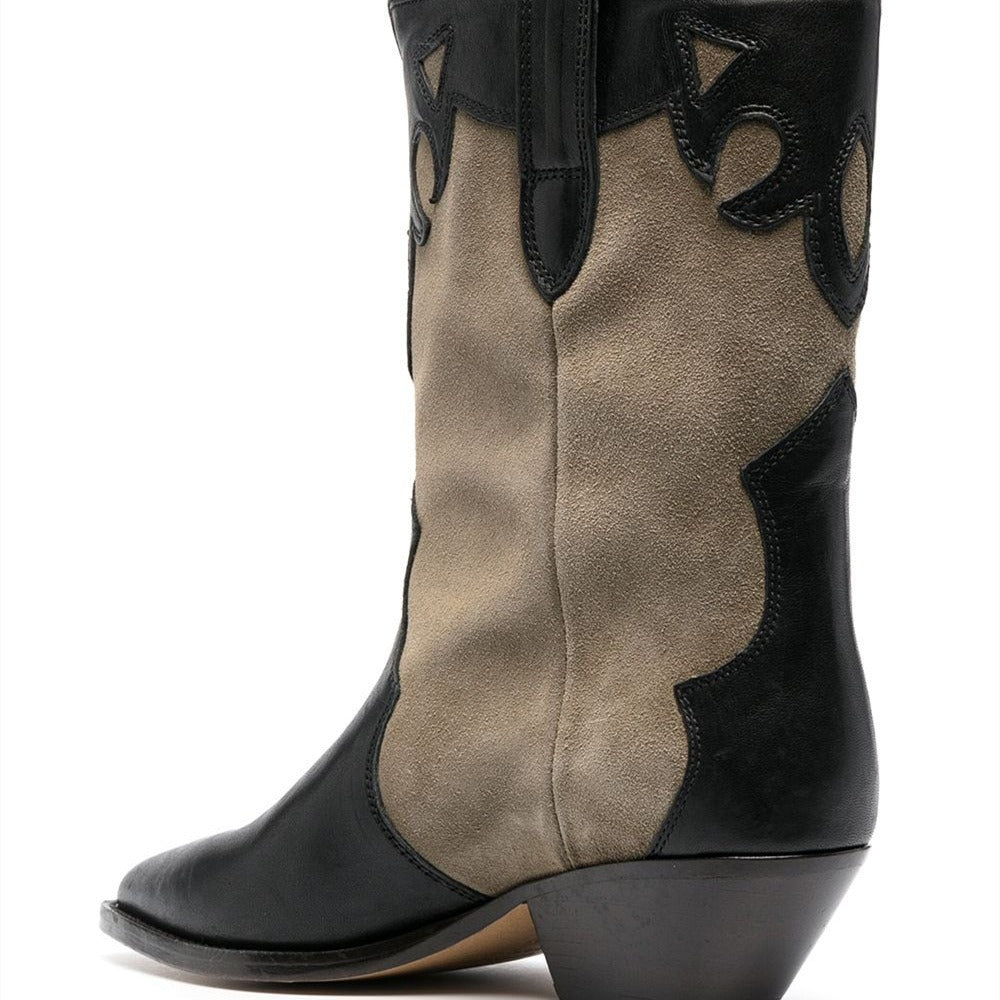 Femme Spidstue Western-stil Støvletter Stilla