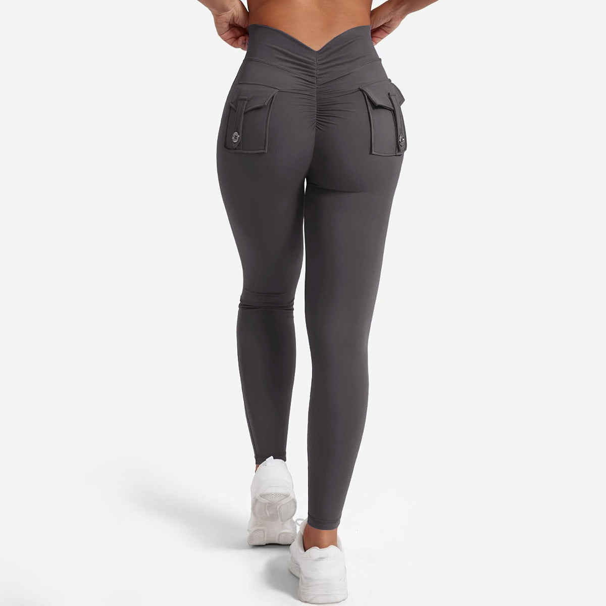 Dame Højtaljede Sportleggings med praktiske lommer Stilla