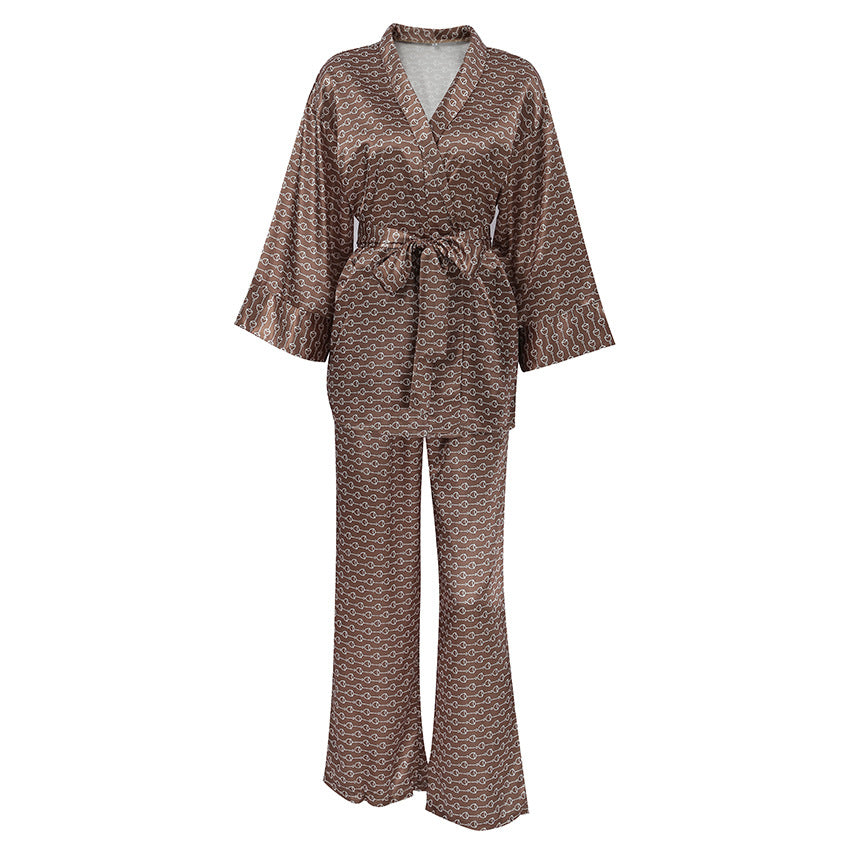 Dame elegant jumpsuit-sæt med bred pasform og moderne detaljer Stilla