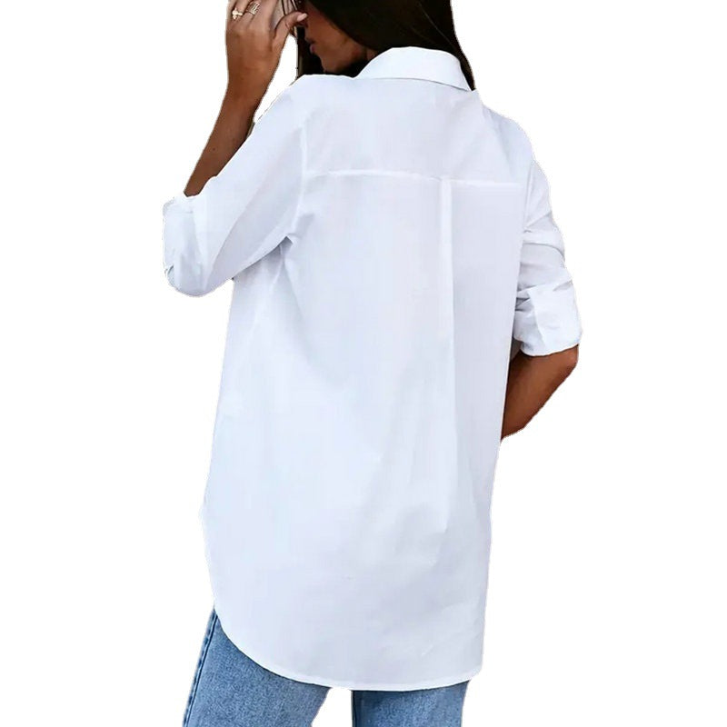 Dame afslappet bluse med høj kvalitets bomuld Stilla