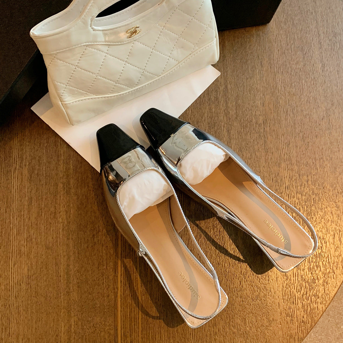 Dame elegant Slingback spidse sko Stilla