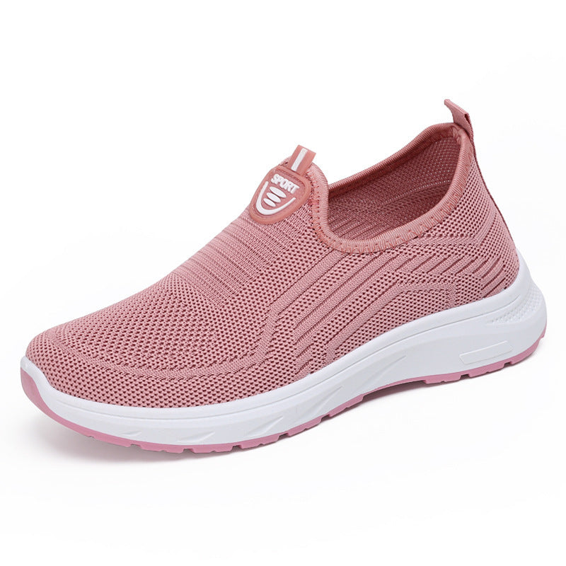 Dame Behagelige Slip-On Sport Sneakers med elastisk Overdel og fleksibel Sål Stilla