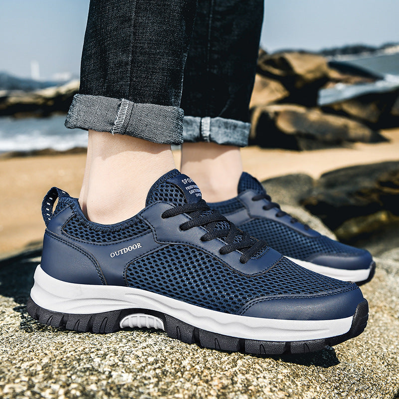 Herre Åndbare Outdoor Trail Sneakers Stilla