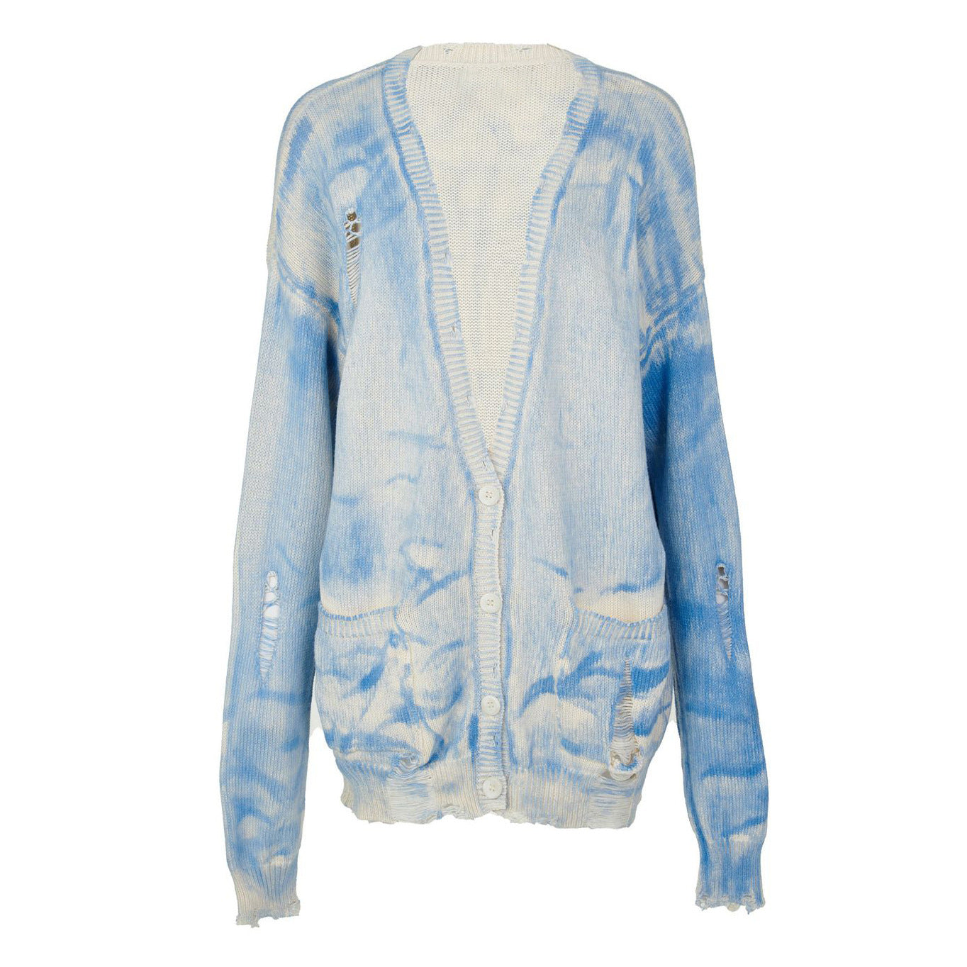 Stilla | Tie-dyed Distressed Uld Sweater