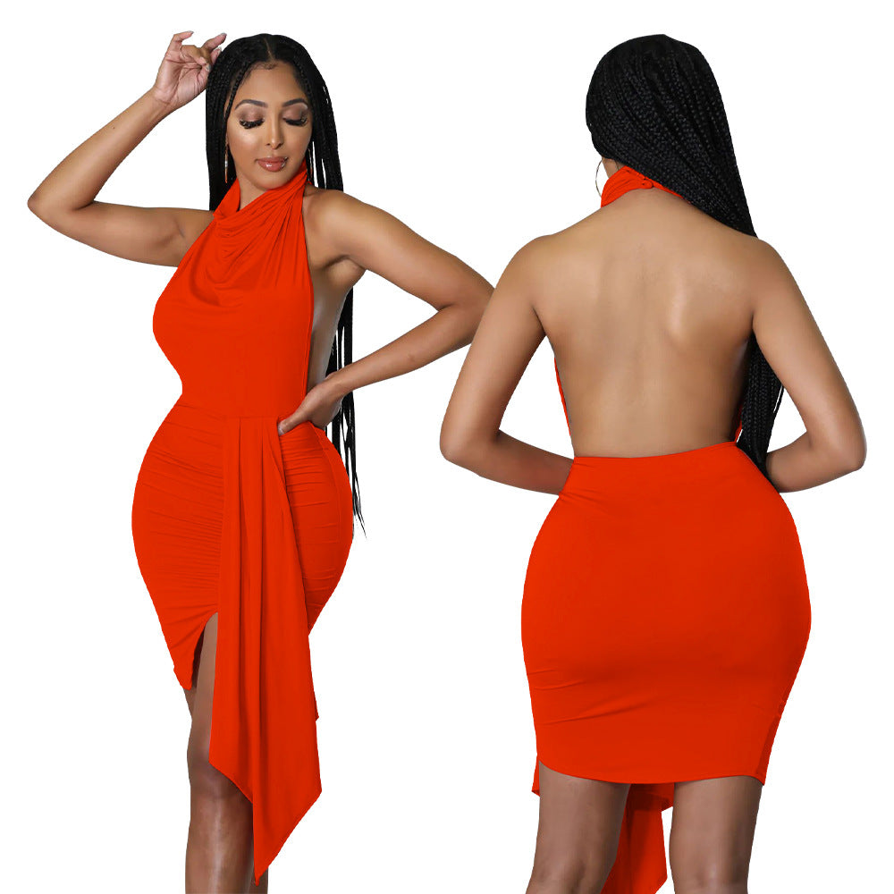 Dame Bodycon-kjole med elegant indpakningsdesign og off-shoulder top Stilla