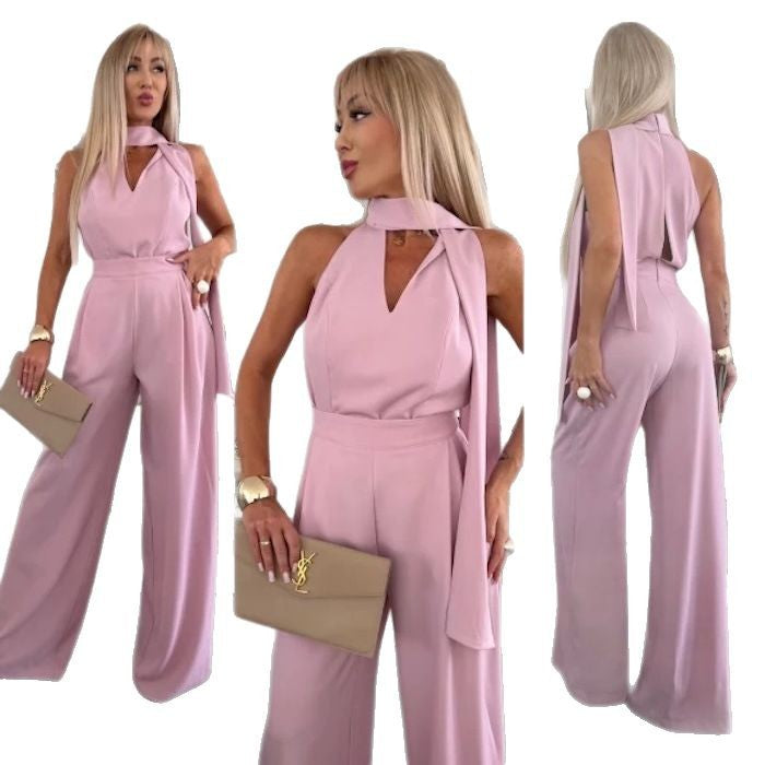 Dame elegant jumpsuit med kvalitetsstoffer Stilla