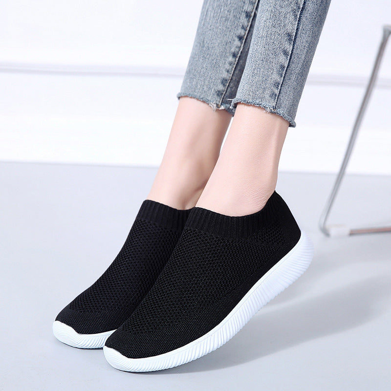 Dame Åndbare Slip-On Sportssko med elastisk Overdel Stilla