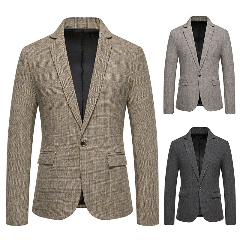 Herren skræddersyet houndstooth mønster blazer Stilla