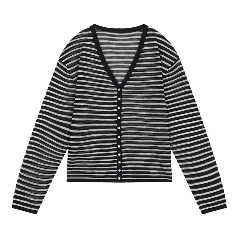 Dame afslappet cardigan med V-hals Stilla