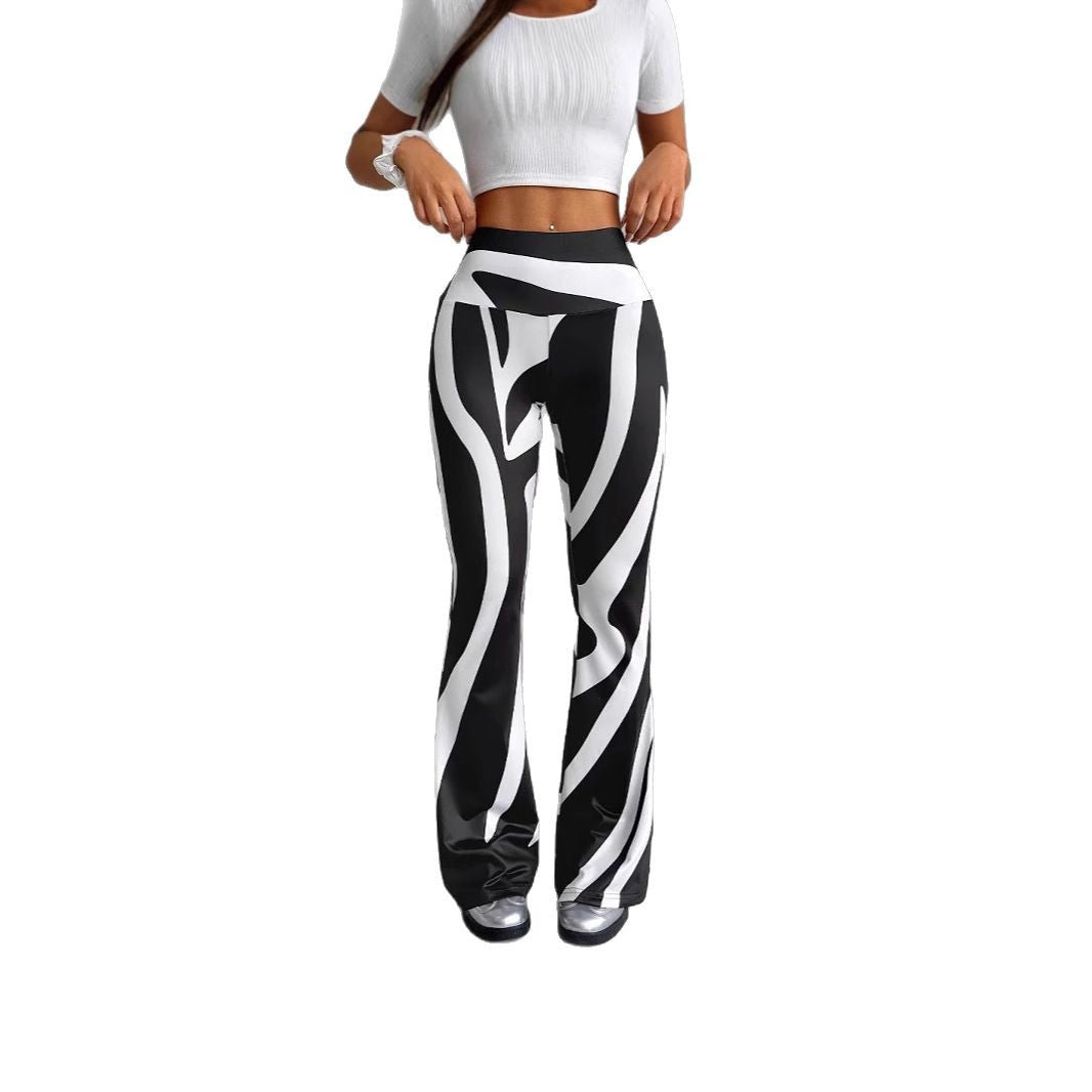 Dame Sporty Leggings med usædvanligt mønster Stilla