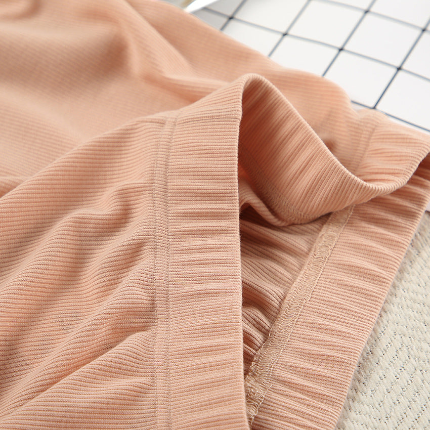 Dame afslappet lounge-sæt med flæsedetaljer og elastisk talje Stilla