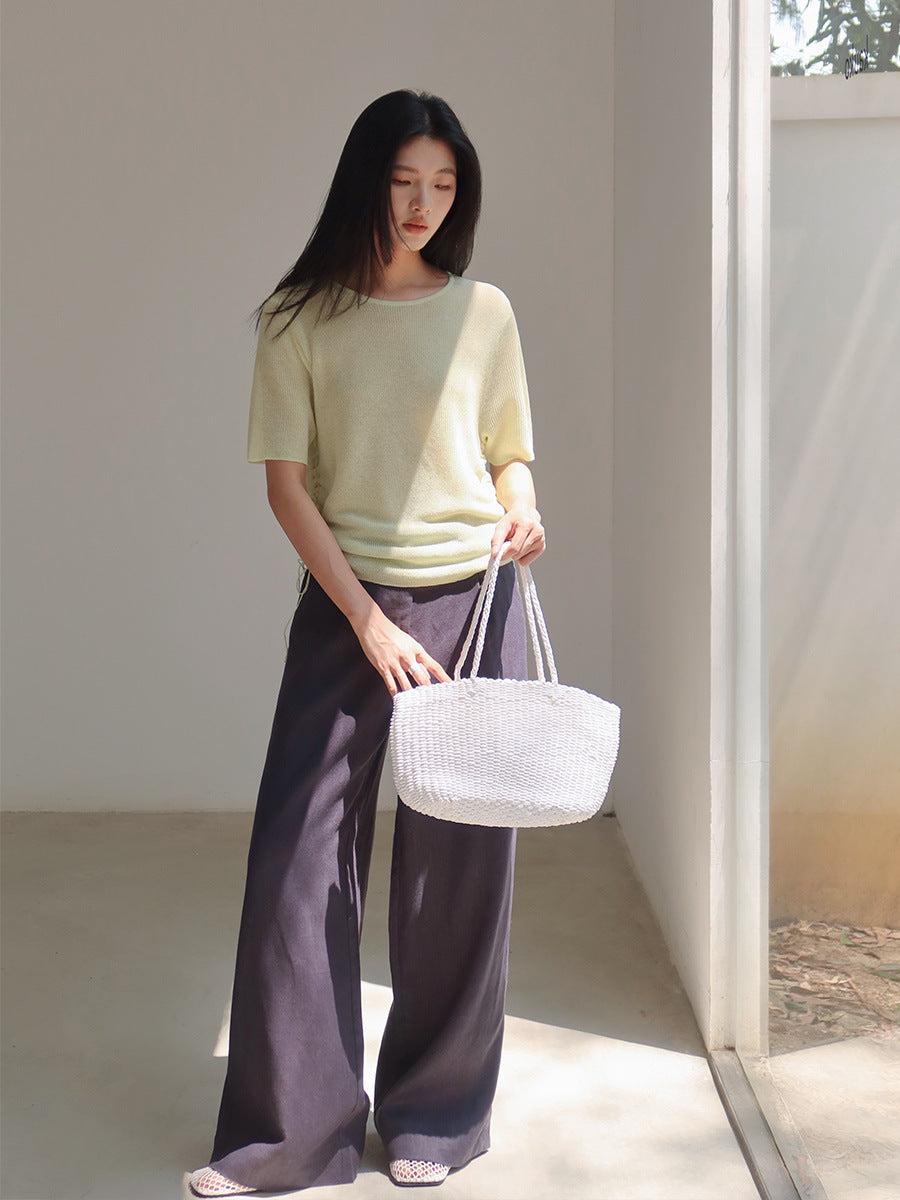 Dame brede Dress Pants i elegant stil Stilla