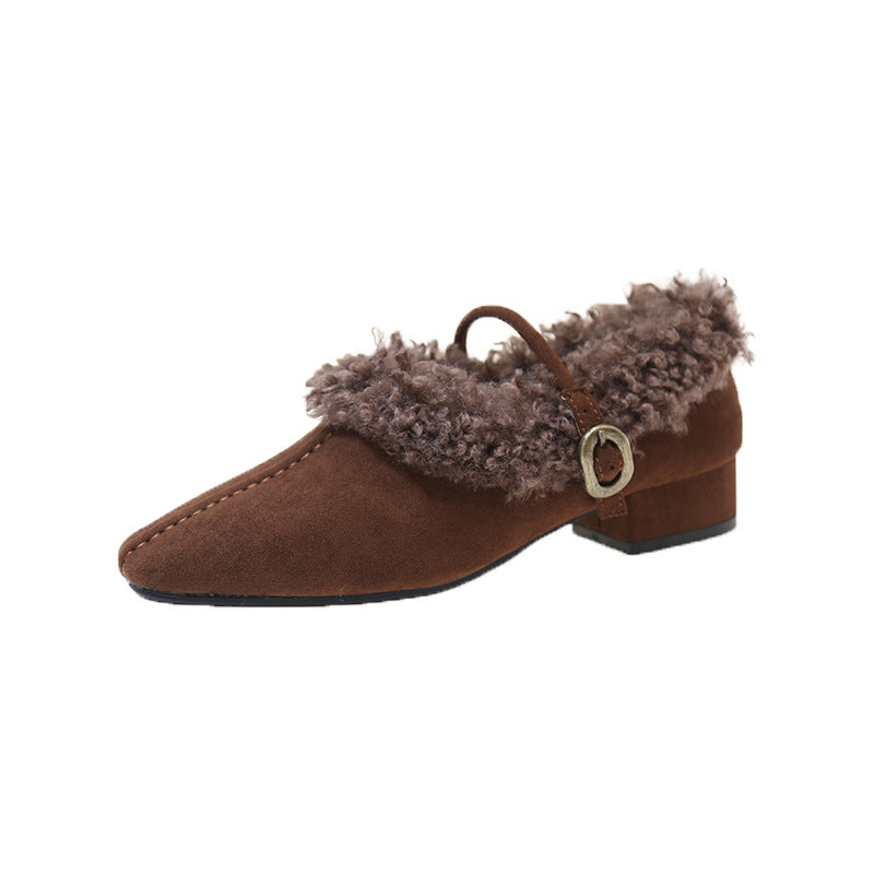 Femme Komfortable Faux Fur Hjemmesko Stilla