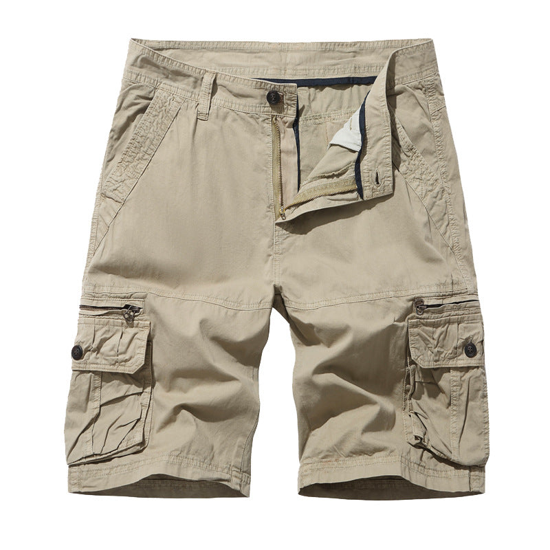 Herre Cargo-shorts med multifunktionelt lomme-design Stilla