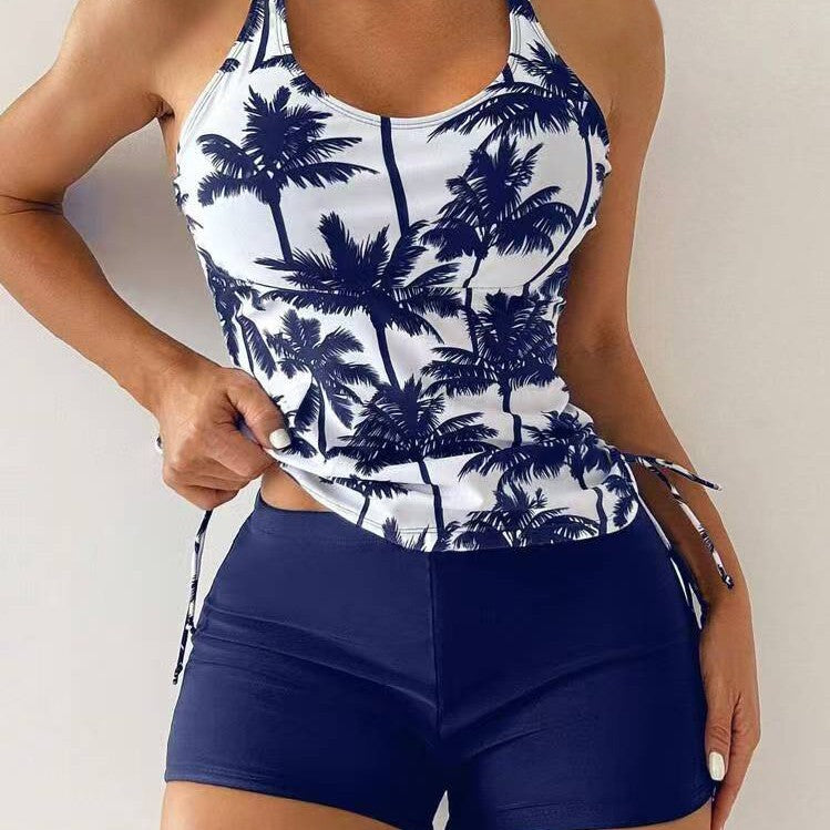 Femme Athletic Tankini svømmesæt med justerbare sidesnore Stilla