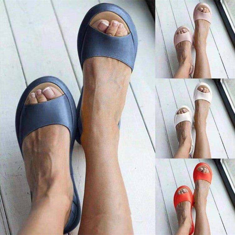Dame slip-on sandaler med anatomisk design og skridsikker sål Stilla