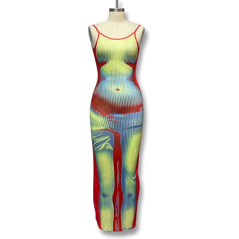 Dame Sporty jumpsuit med spændende grafikdesign og tætsiddende pasform Stilla