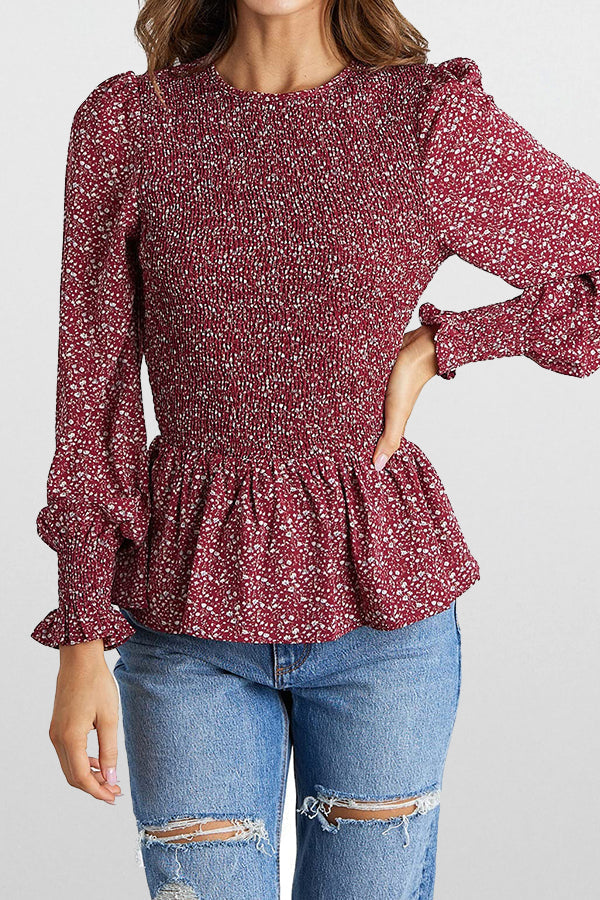 Stilla | Øjeblikket Floral Smocked Top