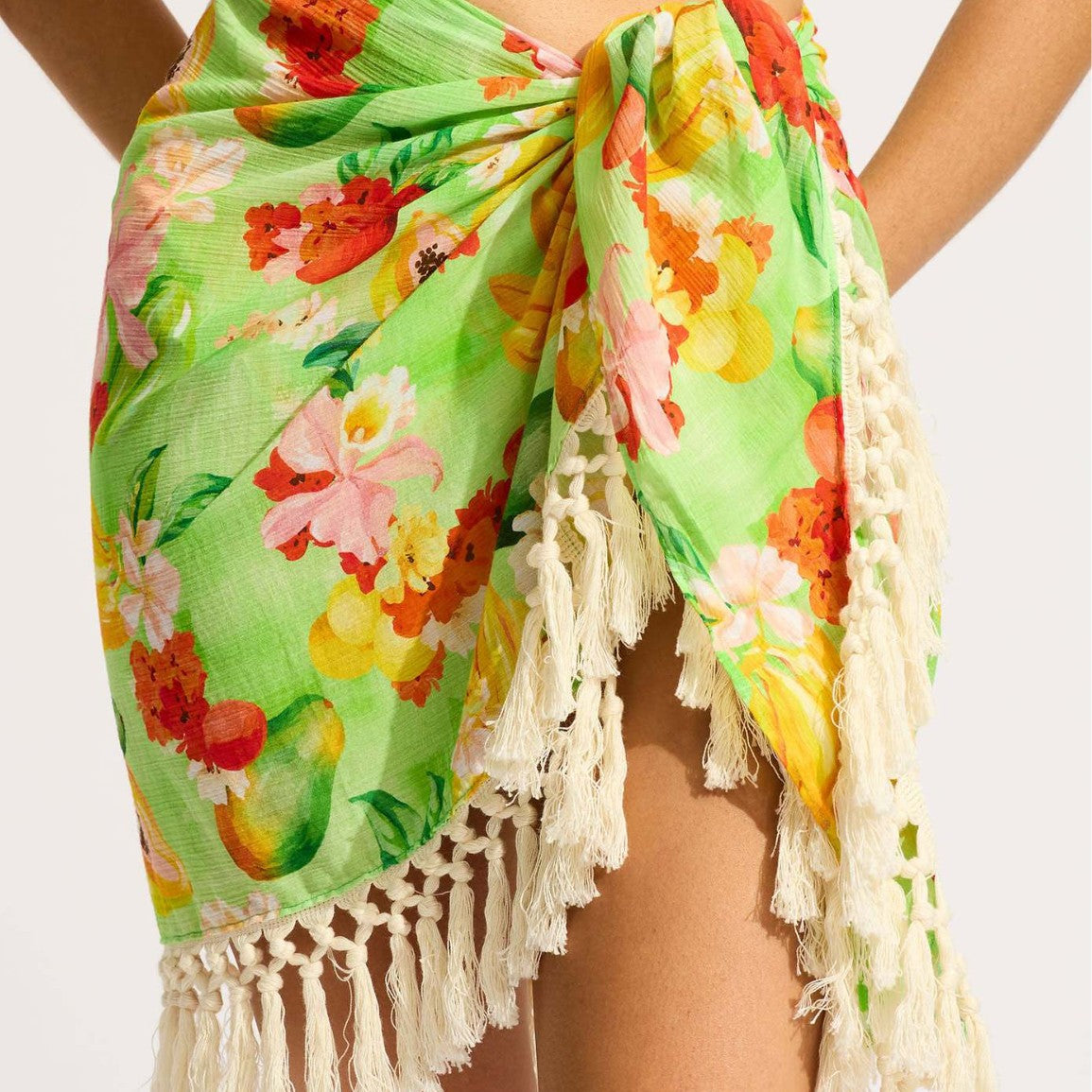Dame Bikini Sæt med Volanger og Blomsterdesign Stilla