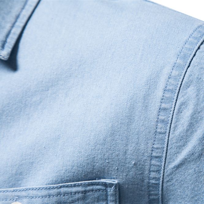 Herre Denim Skjorte Stilla